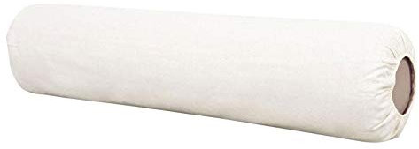 Cuscino di supporto per massaggio completo, rotondo, 100% cotone spazzolato, igienico, di lusso, morbido e semi-rotondo, adatto a tutte le dimensioni fino a 68 cm [naturale]