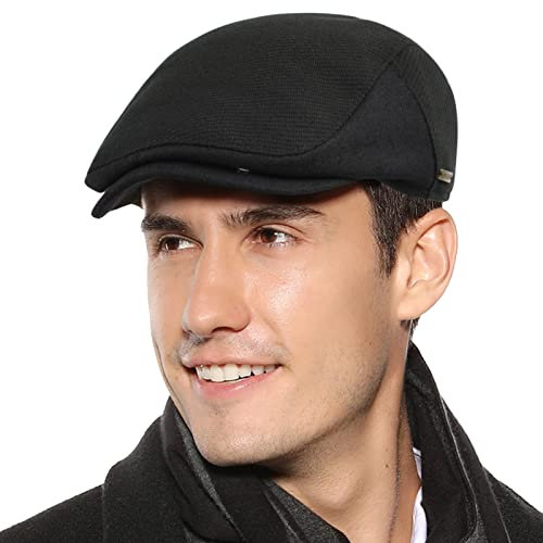 Genfien Barett Cap Herren Schiebermütze Gatsby Schirmmütze Newsboy Flat Cap Baskenmütze