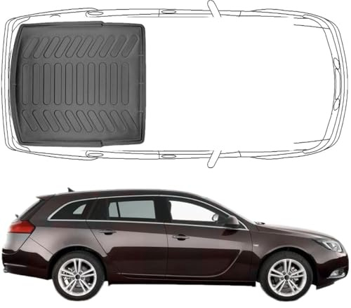 Trimak 3D Kofferraumwanne für Opel Insignia A Sports Tourer Kombi 2008-2017 | Kofferraummatte aus TPE Gummi, Passgenau, Wasserdicht, Hoher Rand, Rutschfest, Leicht zu Reinigen
