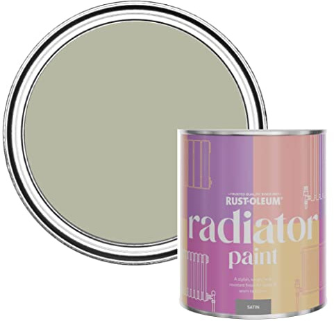 Rust-Oleum Brown Heat Resistant Radiator Paint in Satin Finish - Tanglewood 750ml
