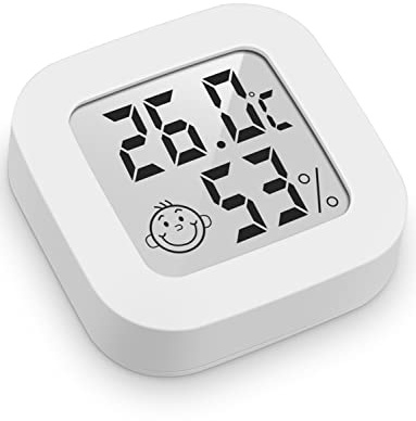 3 pièces - Mini Thermomètre Hygromètre Intérieur Digital à Haute Précision, Moniteur de Température et Humidimètre, Thermo Hygromètre Indicateur du Niveau de Confort