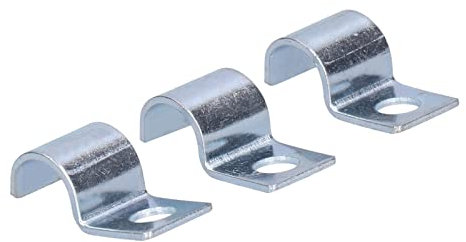 20 Stück Rohrschelle aus Verzinktem Edelstahl, Einlochklemme, Sattelklemme, Schnalle, Rohrschelle für Gummiringe, Stahlrohre (16mm)