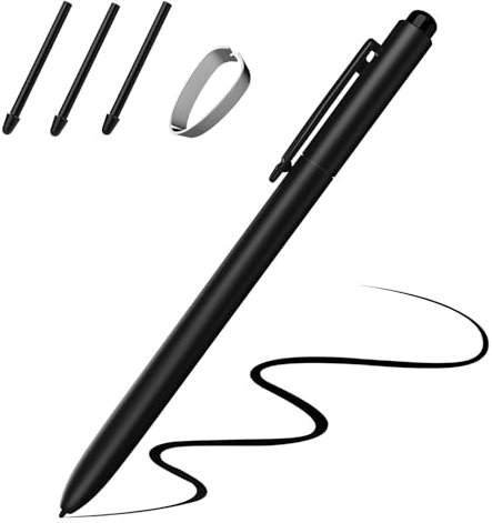 TiMOVO EMR Stylus Pen Compatible with Remarkable 2, Digital Stylus for Remarkable with Eraser, Tilt, 4096 Sensitivity, Palm Rejection, Pen for Marker Plus/Kindle Scribe/EMR Devices, Black