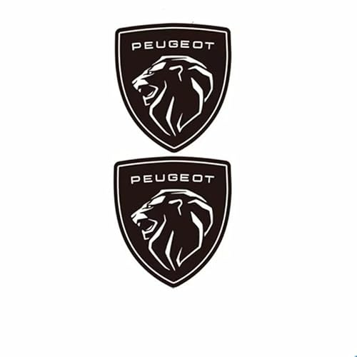 MaJher Voiture Emblème Badge pour Peugeot 308 2021 2022 2023,3D Autocollant Logo Emblème l'emblème Badge Remplacement Avant Capot Arrière Coffre Décoration Lettres Insigne Pièces détachées Auto
