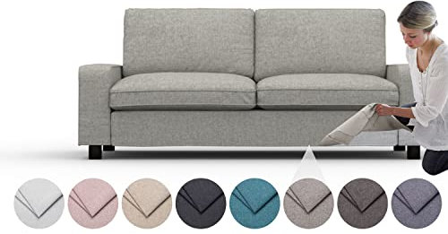 comfortly Bezug für Kivik 2-Sitzer-Sofa, Ersatz-Schonbezug, strapazierfähig, 7-teilig, Haustier- und schmutzabweisend, strapazierfähiges Nano-Tech-Gewebe, leicht zu reinigen und zu ersetzen