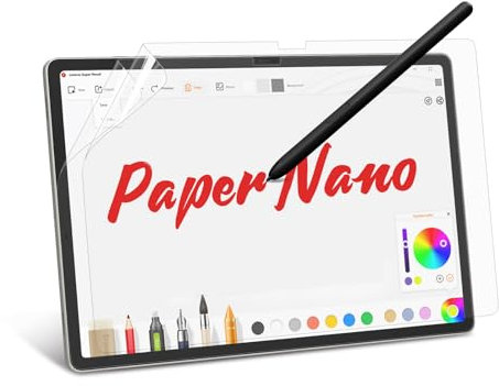 BERSEM 2 Stück Papier-Schutzfolie für Samsung Galaxy Tab S10 Plus/Tab S9 Plus/Tab S9 FE Plus/Tab S8 Plus/Tab S7 FE/Tab S7 Plus 12.4 Zoll, Schreiben und Zeichnen wie auf Papier