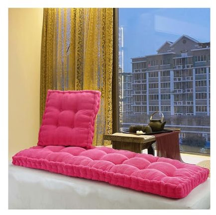 Bankkissen Bankauflage, Dickes Sitzauflage Sitzkissen bank, Waschbare Gartenmöbel Bank Kissen 2/3/4 Sitzer Terrasse Küche Veranda Sitzpolster für Dinning Bank Swing ( Farbe : Rosa , Size : 150x40cm )