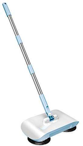 POVVFRTY Spazzatrice Uomo a Terra Lavori Domestici Pulizia della casa Spazzatrice 2 in 1 Scopa pigra/9863 (Color : Blue, Size : One Cloth)