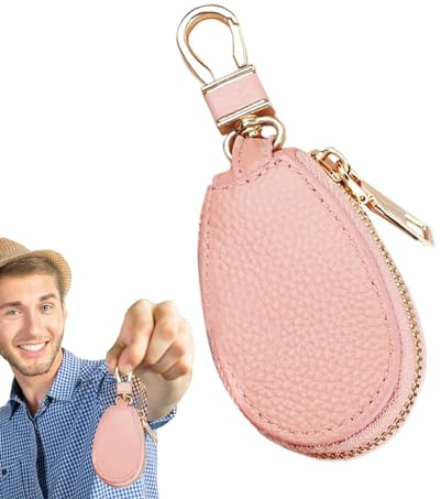 Patonde portallaves, portallaves de cuero PU | Cartera para llaves de piel sintética,Porta llaves de coche, bolsa para llaves, estuche para llaves de coche, gran capacidad para desplazamientos