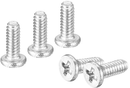 QUARKZMAN M1.4-0.3 x 4mm 20Pcs Vis À Tête Plate Ronde 304 Acier Inoxydable Phillips Vis Machine Fixation Pour Connexion Meuble