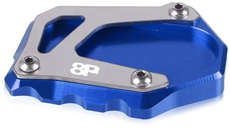 KZYQDARS Motorrad Seitenständerplatte Für S&UZUKI Für GSX-8R Für GSX8R 2024 2025 2026 Motorrad Ständer Seite Stehen Verlängerung Enlarger Unterstützung Platte Pad(Blue1)