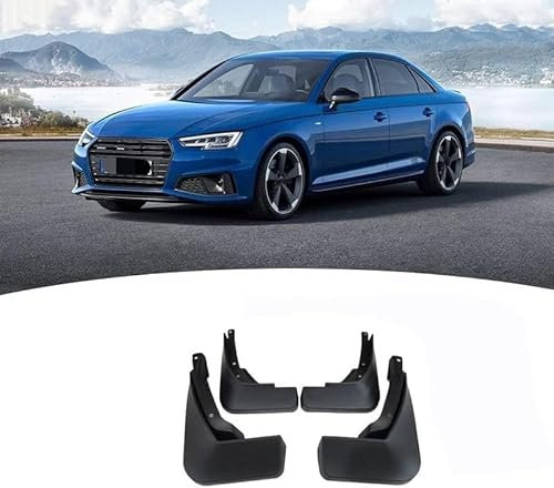 TANGTX Auto Schmutzfänger Spritzschutz für Audi A4 B7 B8 B9 2016-2022, Verschleißfest Spritzschutz Kotflügel Schmutzfänger Allwetterschutz Kotflügel