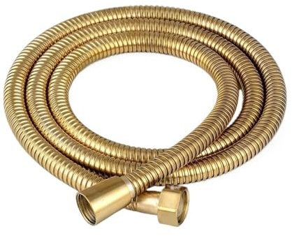 YIHANWUU Kurzer Schlauch, Duschschlauch Aus Edelsta304, Wasserhahn, Flexibel, Dickes Silikon, Zubehör Für Badezimmer-Wasserzulaufrohr/Titanium/2 Meter