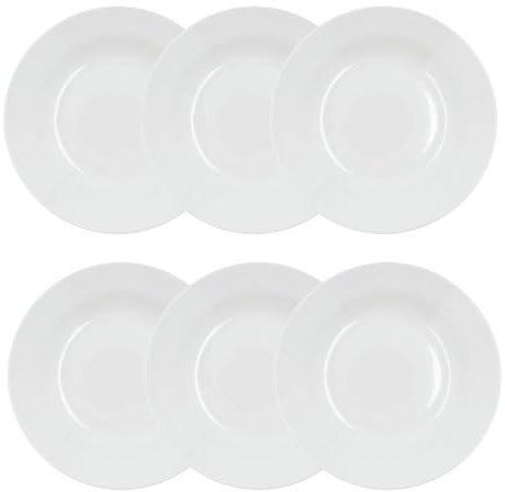 Bidasoa Lis Set 6 Platos Hondos Porcelana 22,5cm Porcelana Apto Microondas Apto Frigorífico Apilable