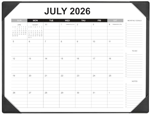 Desk Calendar 2026-2027 with Desk Mat – 22 x 17 Large Desk Pad Calendar Runs from January 2026 to June 2027, Office Supplies Desktop Monthly Calendar for Home & Office