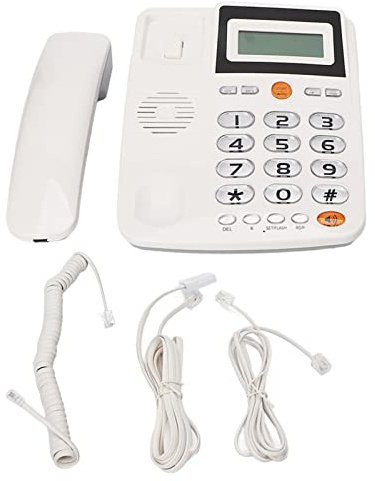 Corded Landline Phone Big Button Caller ID Telephone with HD Speaker | Large buttons, adjustable volume and clear display for comfortable everyday home and office communication