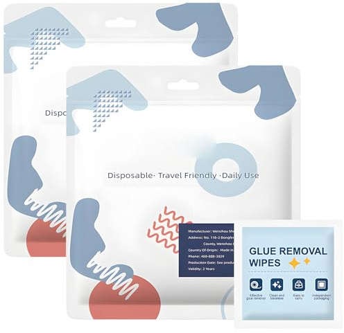 Skin Tac Wipes, Adhesive Remover Wipes for Skin, 72 Count Alcohol Wipes for Wound Cleaning, Adhesive Remover for Skin, Safe and Gentle for Sensitive Skin