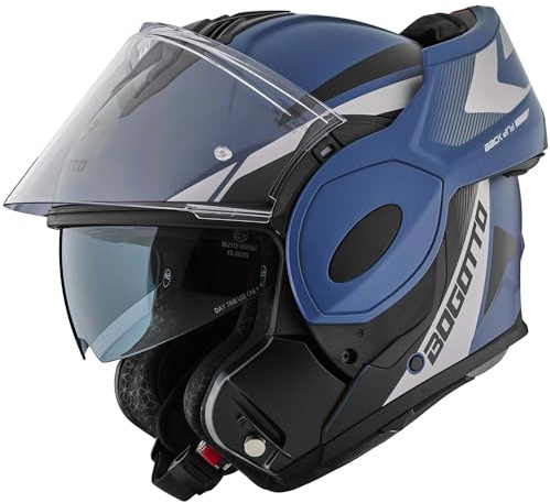 Bogotto FS-X600 Atyr Limited Edition Klapphelm, blau matt, S