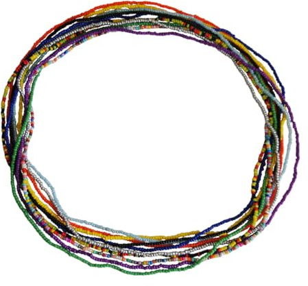 YARNOW 10pcs Chaînes Corporelles en Perles Colorées Chic pour Femmes et Filles, Légères et Confortables à Porter, pour Club Costumes et Bikini Shows