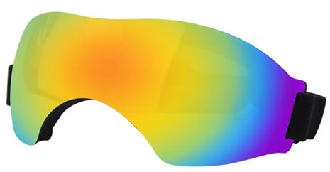 Hundglasögon, husdjur solglasögon hund UV-resistent vind och regn för små medelstora hundar, solglasögon (röd, M)