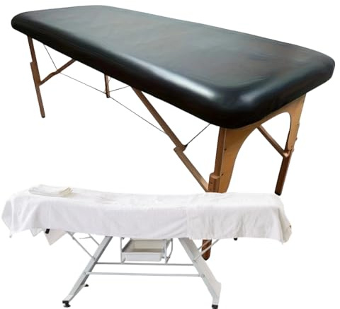 Housse de table de massage - Protection matelas 195 cm | Revêtement en PU durable et hygiénique, salon, clinique ou maison | Confort réutilisable et entretien facile.