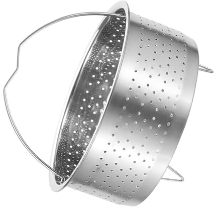 BESPORTBLE Cesta Vaporera Pequeña de Acero Inoxidable 304 para Olla Arrocera Inserto Vaporero Apilable de 18 CM para Cocinar Verduras Arroz y Dumplings Vaporera Multiusos Segura y Fácil