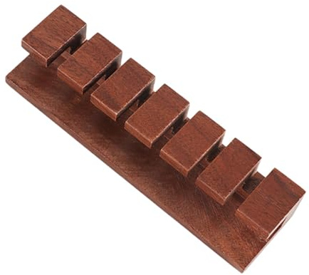 TOKIDNY Wood Cable Organizer Clip with Strong Adhesive Cord Holder for Desk Stable Vertical Cable Management for Speaker Computer Audio and Headphone Wires Elastic
