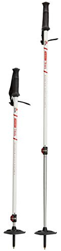 MSR DynaLock Trail 2-Section Alumunium Backcountry Poles, White, 80-140cm