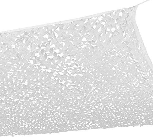 IDMarket - Voile d'ombrage rectangulaire Design ombrière Camouflage 3x4 M Blanc