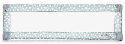 Asalvo Bettgitter 150 cm Sterne grau