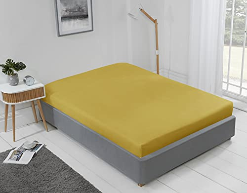 Emma Barclay Lyla Spannbettlaken, 100% Polyester, Ocker, Einzelbett