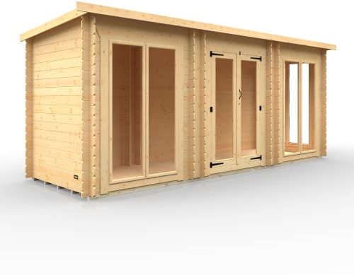 TigerFlex Moda Log Cabin Timber Summerhouse, Office, Storage Facilty 19mm 18 x 6 ft