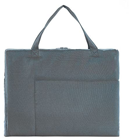 KAHU® Faltbare Hundematte für Unterwegs als Tasche (60x80 cm) • Tragbare Hundedecke • Hunde Reisedecke als Tragetasche • Hundebett zum Mitnehmen • Hundematte waschbar • Farbe: Grau