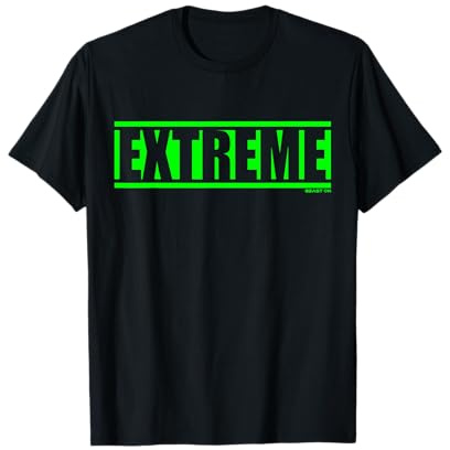 Extreme Grün Gym Fitness Workout Gym Training grüne Schrift T-Shirt