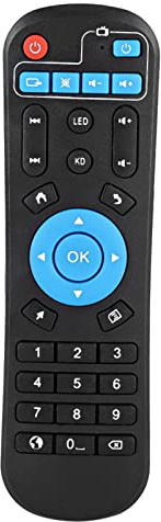 Set Top Box Remote Control, Replacement Original STB Remote Controls for T95Z Plus T95U Pro T95V Pro Q Plus QBOX, ABS Material Shell, Control Distance Greater Than 8m