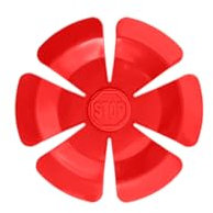 Kochblume Wechselblüte für den Kochblume Überkochschutz | Ersatzblütenblätter Kompatibel mit Größen S, M, L | Hitzebeständiges, Lebensmittelechtes Silikon | Spülmaschinenfest | Farbe: Rot