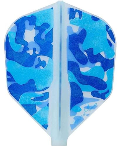 COSMO DARTS Flight Series Flights Liquid Camo C Shape Blue