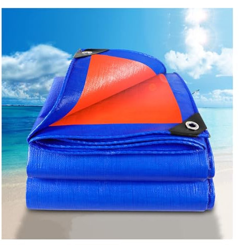 Wasserdicht Plane Schutzplane Plane mit Ösen Abdeckfolie Poolplane Holzplane Gartenplane Bootsplane Poolplane, 0.25mm für Artenmöbel Holz Pool, Anpassbar blais (Color : Blue, Size : 5x8m)