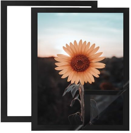 2 Marcos Magnéticos, Marcos de Pintura de Diamantes de 30 x 40 cm, Marcos de Arte de Diamantes Negros, Autoadhesivos con Cierre Magnético, Marcos de Cuadros de Pintura de Diamantes