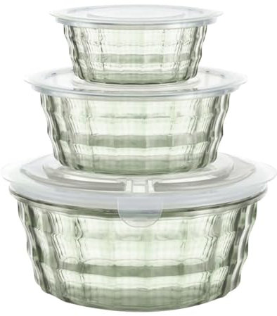 Lbvzxkad Contenitori per Frutta in Plastica con Contenitore per Frutta con Zuppiera Contenitore in Plastica Trasparente Contenitore in Plastica Contenitore Sigillato Verde
