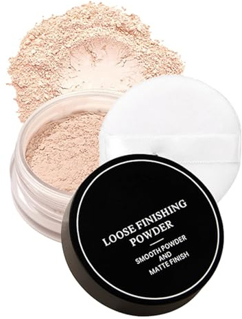 Polvos Sueltos Para Acabado - Sedosos y Ligeros Fijadores De Maquillaje Translúcidos Para El Rostro Que Absorben La Grasa, Minimizan Las Líneas Finas y Los Poros
