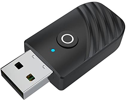 Transmisor y receptor de audio USB Bluetooth 5.0 de baja latencia para TV, coche, USB, Bluetooth, emisor de 45 x 20 x 9.5 mm