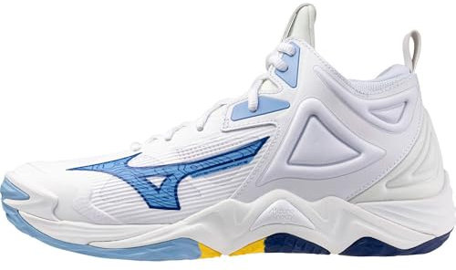 Mizuno Wave Momentum 3 Mid V1GA231797, Unisex Volleyball Shoes, White, 43 EU