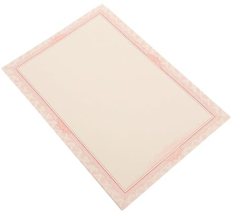 GRIRIW 20st Innenseite Des Zertifikats Mini-trichter Europäische Abziehbilder Papierumschlag Druckerpapier Zertifikatspapier Einlegeaufkleber Leer Der Draht 120 g Doppelt Klebendes Papier