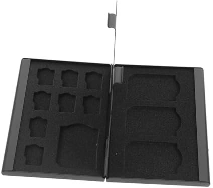 Jaqperd Estuche para Tarjetas de Memoria PortáTil: Mini Caja de Almacenamiento AntiestáTica con Ranuras para 4 Tarjetas SD y 8 Tarjetas TF Tarjetas de Memoria