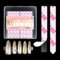NOVO OVO 360 pcs EASY TEAR Double Sided Adhesive Tape for Press on Nails Display, Clear Removable Gel Glue Mounting Sticky Tabs for Nail Art Packaging/Storage/Practice/Supplies 30 pc x 12 sheets