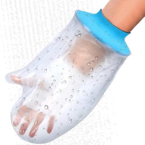 Pluvyze Protection de plâtre étanche pour bras, protection de bandage pour adulte, protection de douche, protection imperméable pour les mains, protection réutilisable pour la douche