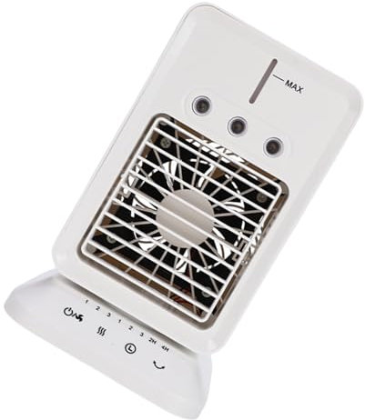 Tanques de agua de escritorio de 300 ml, aire acondicionado con luz nocturna colorida, ventilador de refrigeración en miniatura recargable por USB, enfriadores de aire