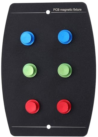 PATIKIL Multifunctional PCB Fixing Holder with Magnetic Clamp,4x5.5x0.12 PCB Circuit Board Holder Repair Fixture Board Fixing Clamping Tool for Phone Repair,1 Set Black