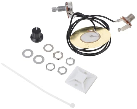 Gitarren Tonabnehmer Satz 50mm mit Potentiometer und Klangregler | 1 Satz, Abs Sowie Kupfer Eisen, für Gitarre, Geeignet für Akustikmodelle